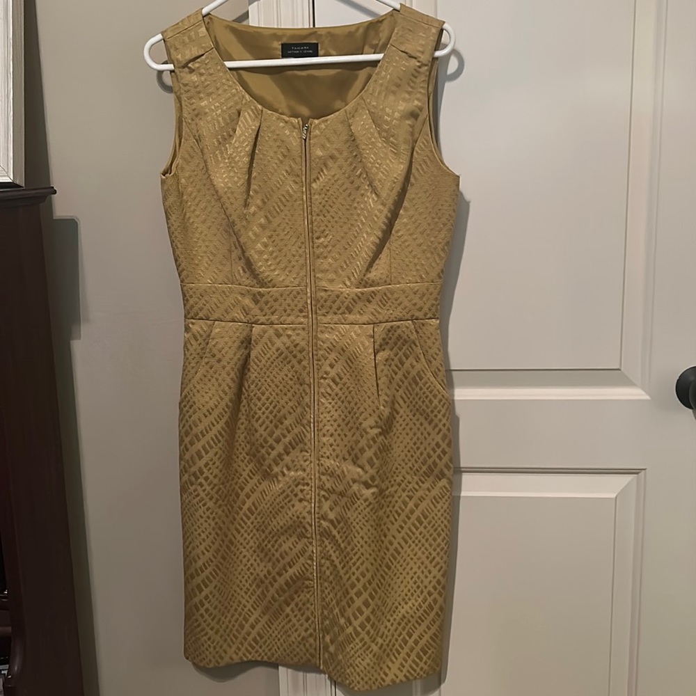 Tahari Gold dress
